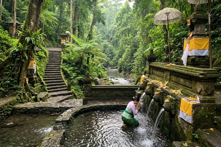 Taman Beji Samuan, Wisata Spiritual dan Alam di Carangsari